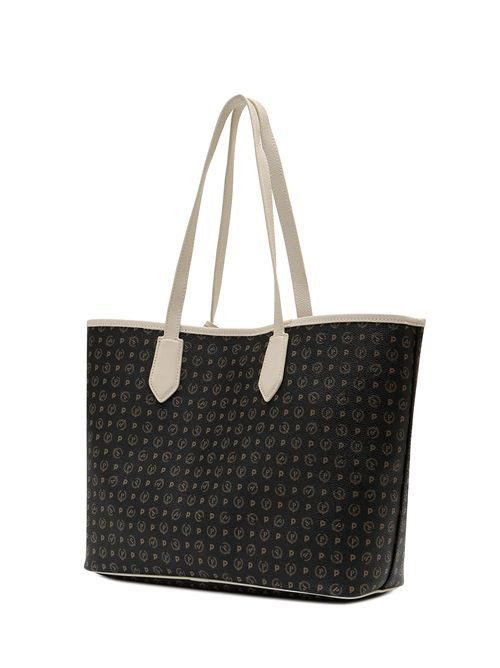 Borsa Shopping Heritage Logo Classic Nero/avorio POLLINI | TE8427PP06Q11/00C